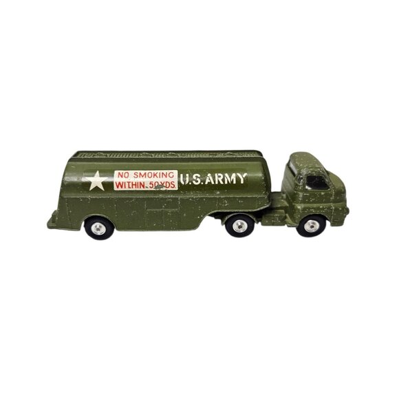 Corgi Big Bedford Tractor Unit US Army Tanker Truck Military Diecast Green 7.5" - Picture 6 of 13